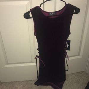 Lulus women’s small velvet party dress!